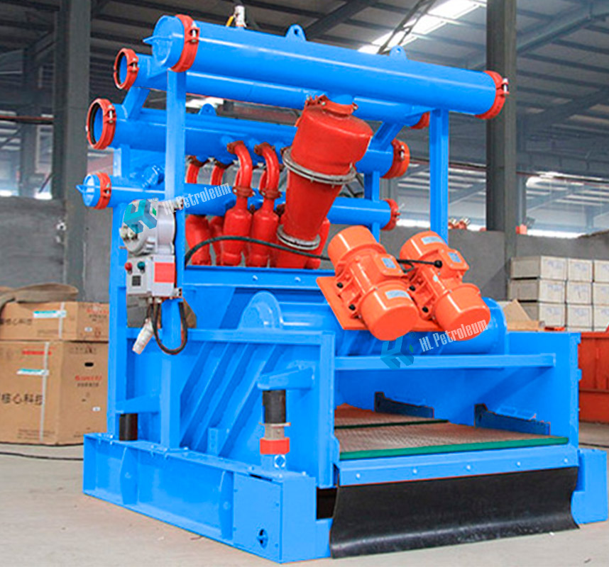 drilling fluid desander and desilter integrated machine