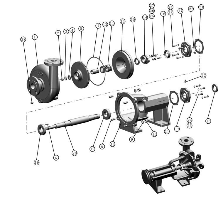 the structure of spray pump